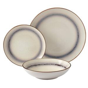 Tabletops Gallery 16-Piece Blue Jura Smoke Stoneware Dinnerware Set ...