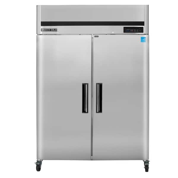 Maxx Cold 54 in. 49 cu. ft. Auto/Cycle Defrost Upright Freezer, Top Mount, Energy Star Rated in Stainless Steel