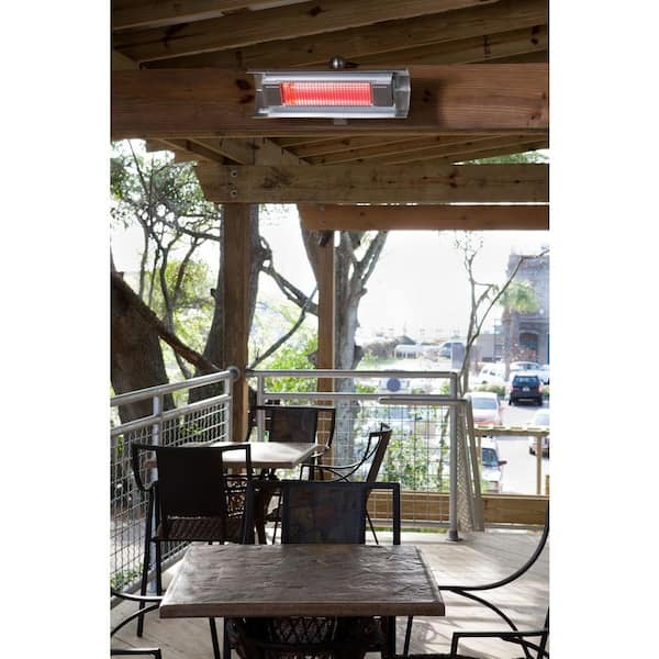 Fire Sense 1,500-Watt Stainless Steel Wall Mounted Infrared Electric Patio  Heater 02110 - The Home Depot