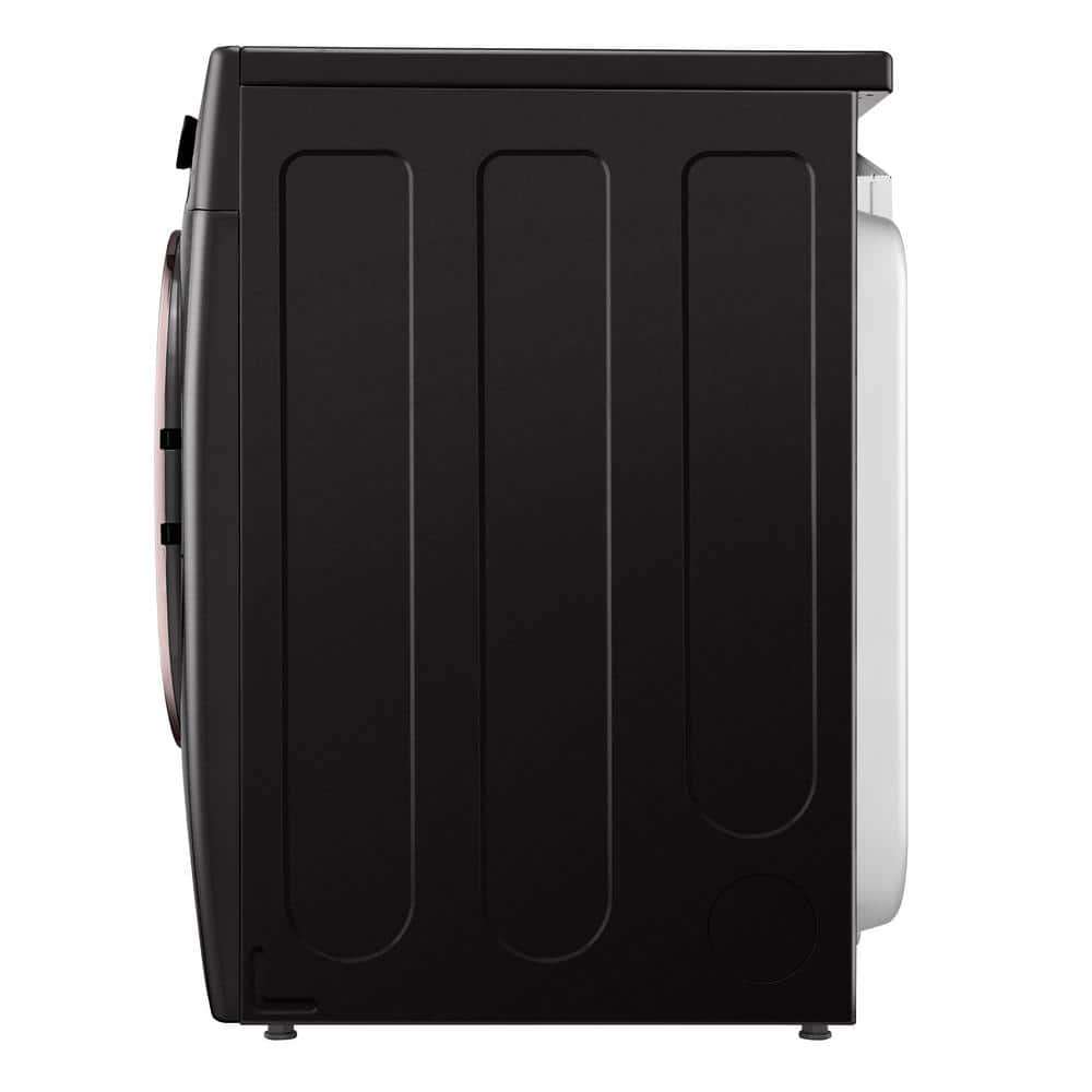 Black Steel 7.4 Cu. Ft. Smart Front Load Electric Dryer with TurboSteam