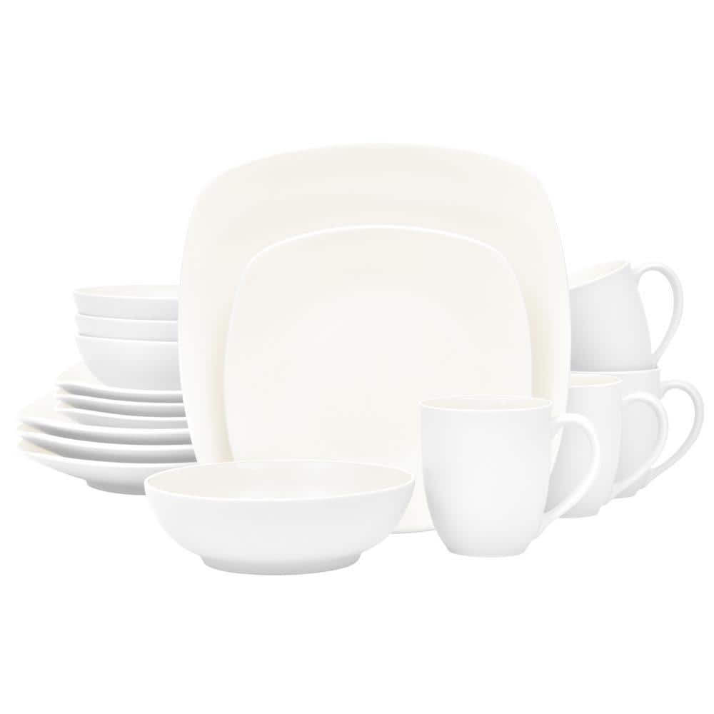 Noritake Colorwave White 16Piece Square (White) Stoneware Dinnerware