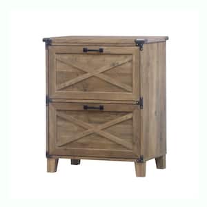 Oxford 2-Drawer Rustic Oak Engineered Wood 23.8 in W Lateral File Cabinet