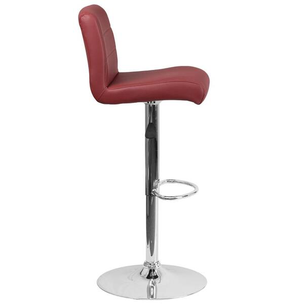 Carnegy Avenue 34.5 in. Burgundy Bar stool (Set of 2) CGA-DS-190115-BU-HD -  The Home Depot