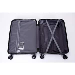 New Hardshell Luggage Set in Black 3-Piece Lightweight Spinner Wheels Suitcase with TSA Lock (20 in./24 in./28 in.)