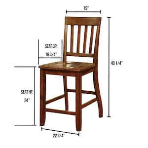 Foster II Dark Oak Counter Height Chair