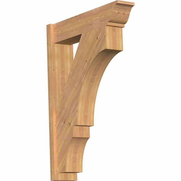 Ekena Millwork 8 in. x 44 in. x 32 in. Western Red Cedar Balboa Traditional Smooth Outlooker
