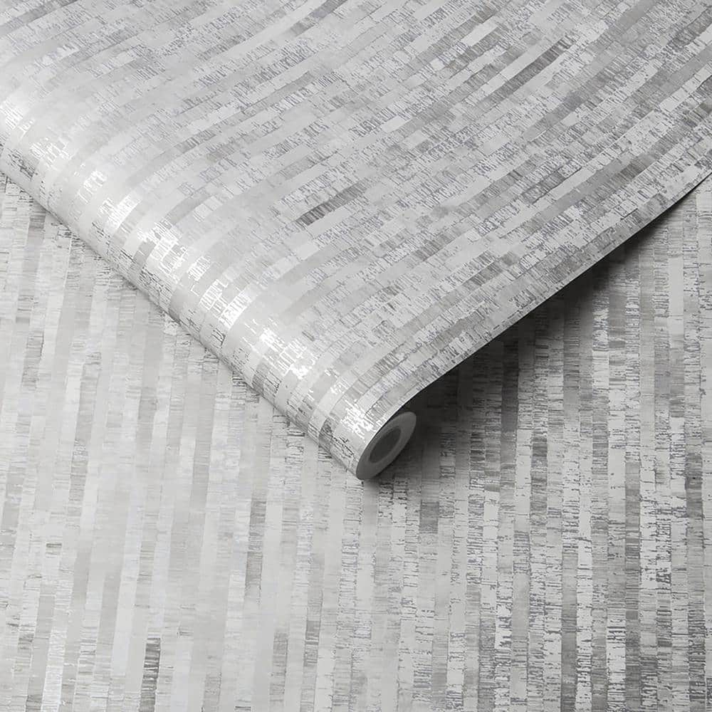 Betula Striped Metallic Wallpaper Roll