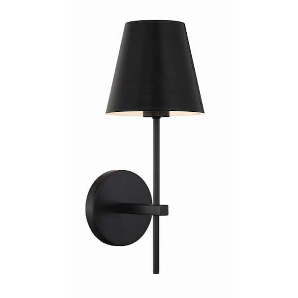 Xavier 1-Light Matte Black Wall Mount