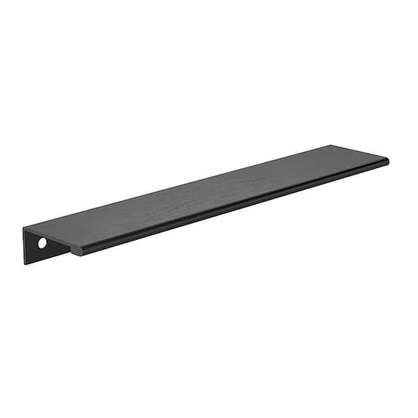 Richelieu Hardware Lincoln Collection 7-9/16 in. (192 mm) Modern Brushed Black Cabinet Egde Pull
