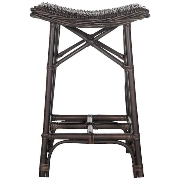 SAFAVIEH Amara 27.6 in. Brown Bar Stool
