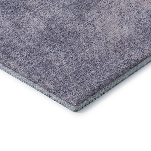 Mayfield Premium Machine Washable Abstract AMF1018 Purple 8 ft. x 10 ft. Area Rug