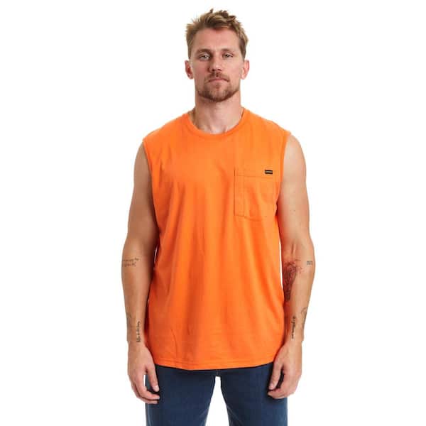 Stanley Men's X-Large Orange Sleeveless T-Shirt