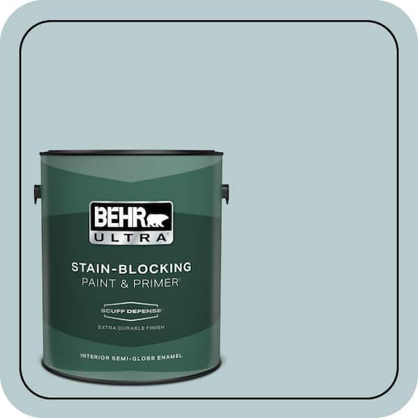 BEHR ULTRA 1 gal. #MQ3-54 Dayflower Extra Durable Semi-Gloss Enamel Interior Paint & Primer