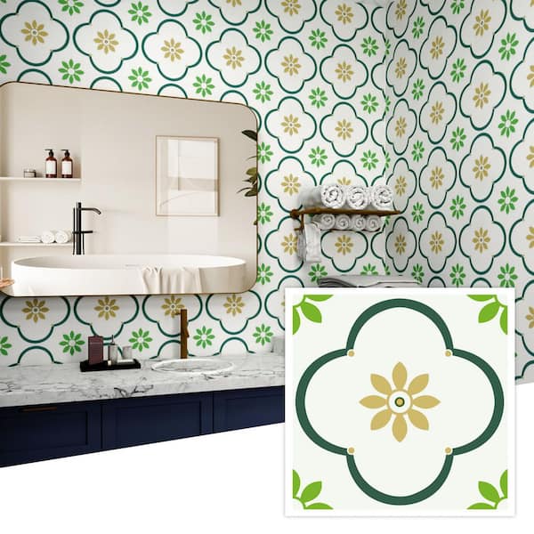 12 in. x 12 in. Vinyl Peel and Stick Floor and Wall Tiles Self Adhesive Backsplash Tile (10-Pack, 10 sq. ft.)