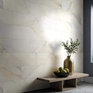 Adella Calacatta 12 in. x 24 in. Matte Ceramic Stone Look Wall Tile (14 sq. ft./Case)