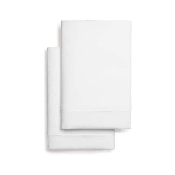 A1 Home Collections A1HC 100% Organic in White Cotton 300 TC Sateen King Pillowcase (Set of 2)