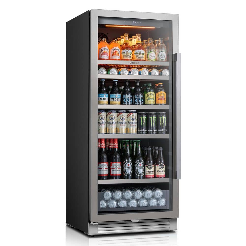 Ca'Lefort 24 in. Single Zone 238-Cans Beverage Refrigerator Built-in ...