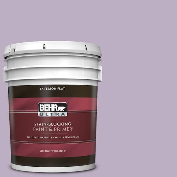 BEHR ULTRA 5 gal. #S100-3 Courtly Purple Flat Exterior Paint & Primer