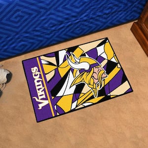 Minnesota Vikings Patterned 1.5 ft. x 2.5 ft. XFIT Design Starter Area Rug
