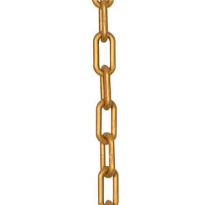 2 in. (#8, 51 mm) x 25 ft. Gold Plastic Chain