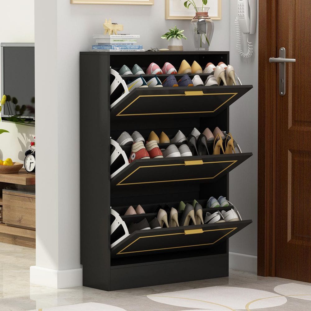 7-tier Shoe Rack For Closet And Entryway - Vertical Storage Organizer For  Small Spaces - Plastic Free Standing Shoe Racks - Narrow Shoe Organizer  Cabinet - Temu