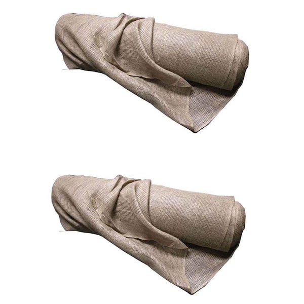 DeWitt 4 x 250 ft. 5.5 oz. Natural Gardening Landscape Burlap Fabric Roll (2-Pack)
