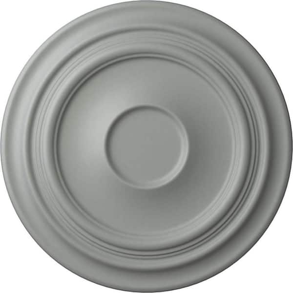 Ekena Millwork 24-3/8" x 1-1/2" Traditional Urethane Ceiling Medallion (Fits Canopies upto 5-1/2"), Primed White