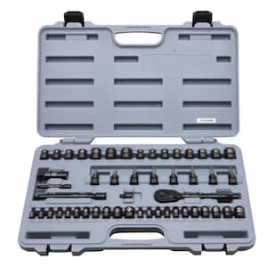 3/8 in. Drive SAE and Metric Ratchet and Socket Set (50-Piece)