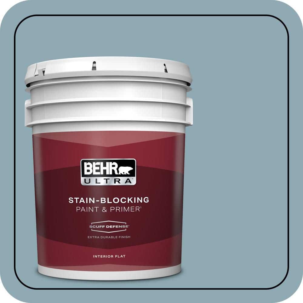 5 gal. #530F-4 Newport Blue Extra Durable Flat Interior Paint & Primer price history on PriceWatchPro