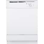 24 in. Built -In Front Control Dishwasher in White, 64 dBA