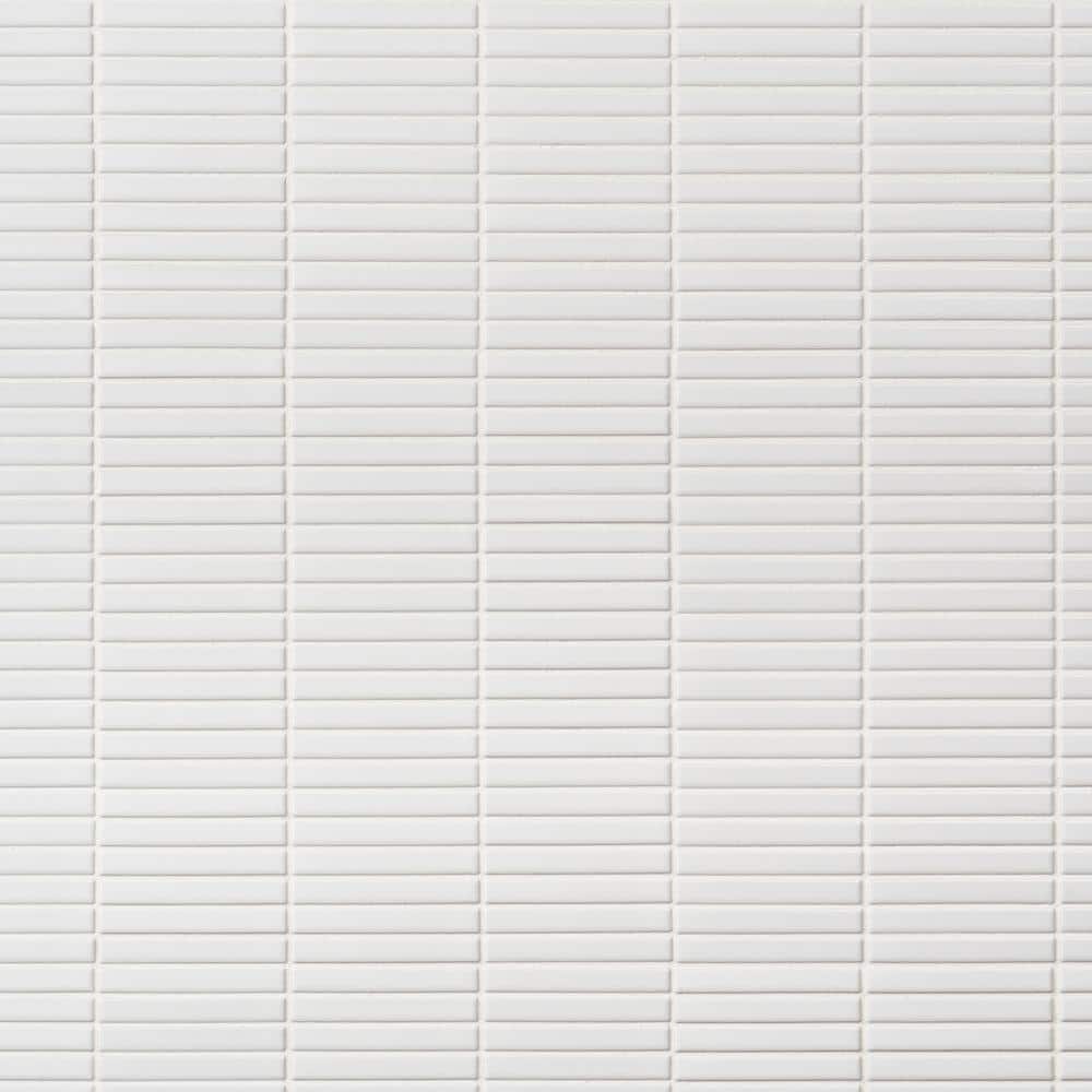 White Matte Porcelain Mosaic Tile for Indoor/Outdoor Use