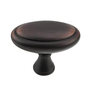 Candiac Collection 1-9/16 in. (40 mm) x 15/16 in. (24 mm) Brushed Oil-Rubbed Bronze Traditional Cabinet Knob