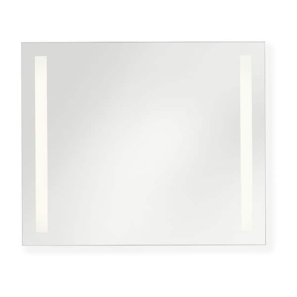 Lustro 36 in. x 30 in. Bright White Integrated LED Illuminated Dimmable Vanity Light Mirror