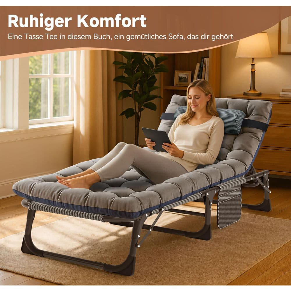 Folding Camping Cot Portable Outdoor Chair - rated 3.0561 stars from 107 reviews