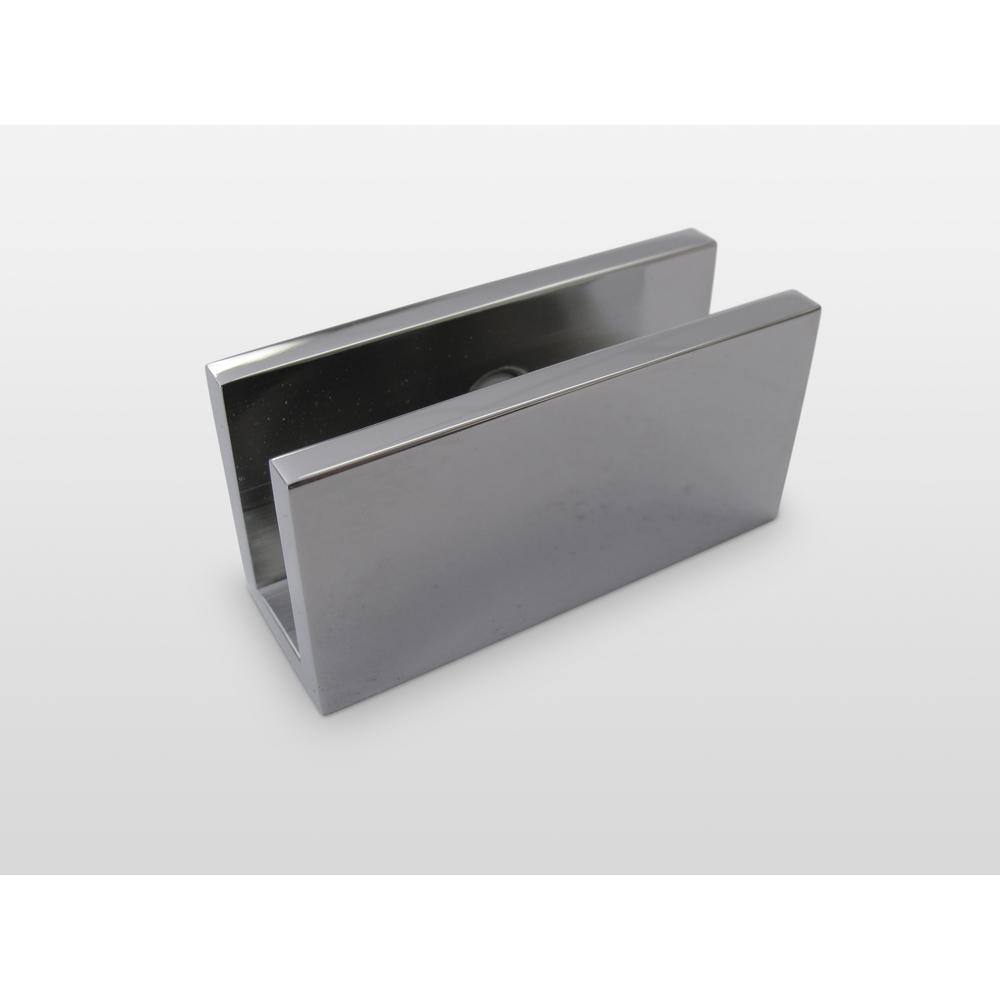 Stellar Frameless Clear Tempered Glass Bathtub Shower Door with Polished Chrome Finish