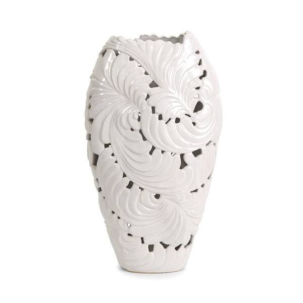 Filament Design Lenor 16.5 in. Ceramic Decorative Vase in White
