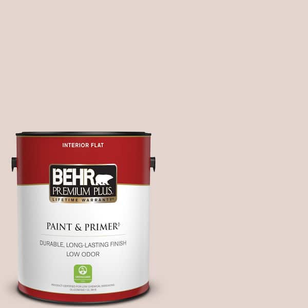 BEHR PREMIUM PLUS 1 gal. #180E-2 Sugar Berry Flat Low Odor Interior Paint & Primer