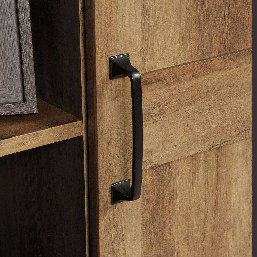 Rural Pine Freestanding Adjustable Shelving Storage Cabinet