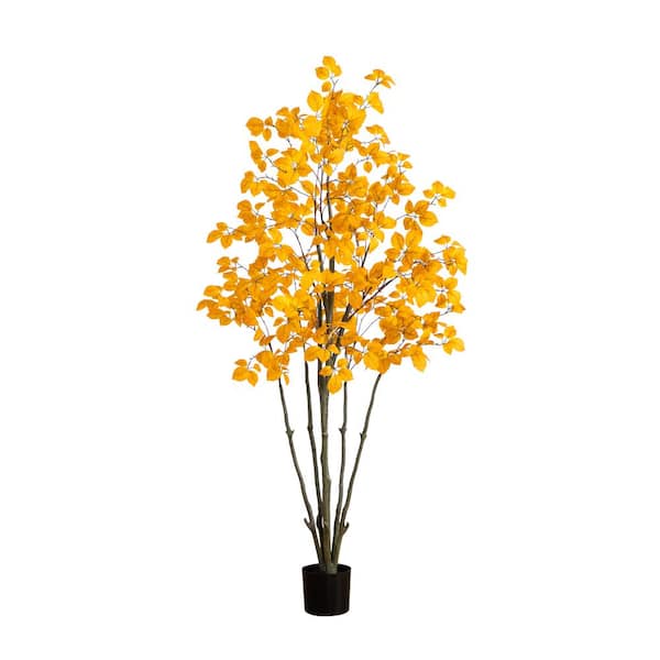Nearly Natural 6 ft. Oyama Magnolia Artificial Tree