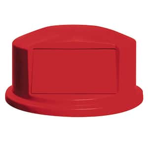 Brutr 44 Gal. Red Round Trash Can Dome Top Lid