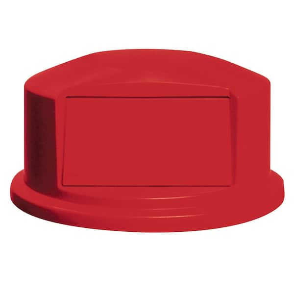 Rubbermaid Commercial Products Brutr 44 Gal. Red Round Trash Can Dome Top Lid