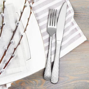 Melody 45 Piece Hammered Flatware Set (Service for 8)