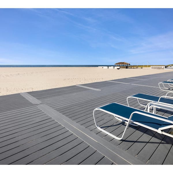 MoistureShield Elevate Lake Fog Composite Decking Boards, 10-Pack