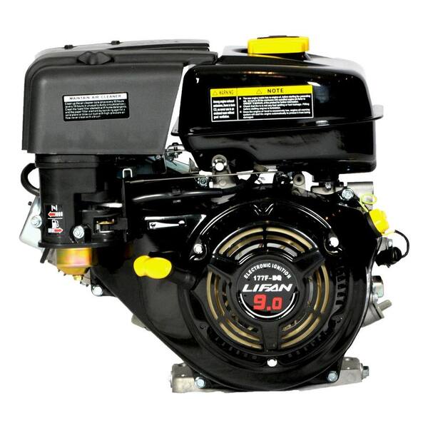 LIFAN 1 in. 9 HP Electric Start Threaded Shaft Gas Engine for Heavy Duty Application