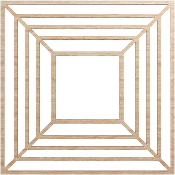 Ekena Millwork 0.25 in. x 6.625 in. x 18 in. Wood Medallion Moulding