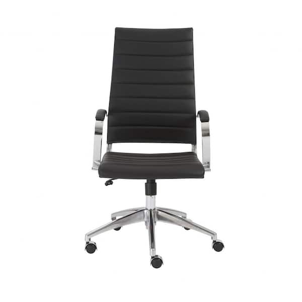 HomeRoots Amelia Black Aluminum Base Office/Desk Chair