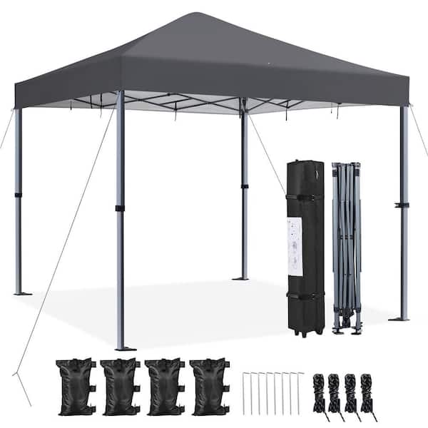 12 x 12FT Pop-up Canopy with 1-Push-To-Lock Setup Mechanism for 12-18 People