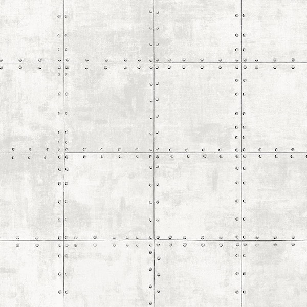 Norwall Steel Tile Vinyl Strippable Roll Wallpaper (Covers 56 sq. ft.)