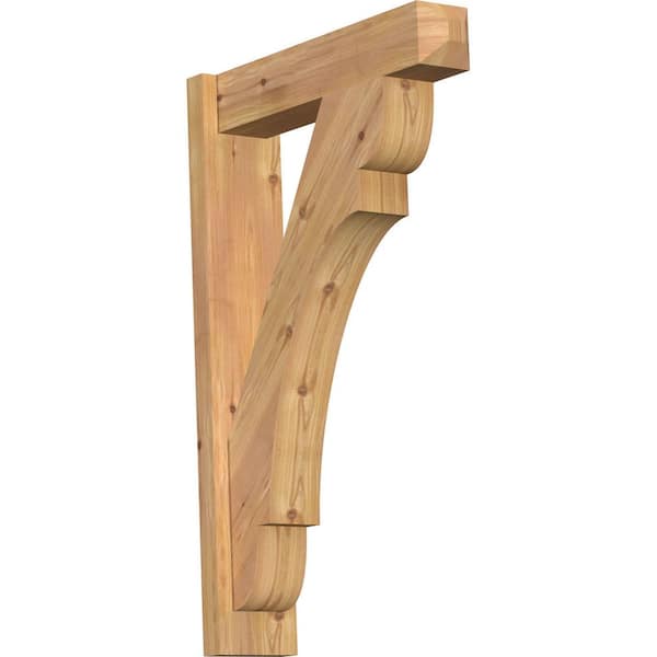 Ekena Millwork 6 in. x 34 in. x 22 in. Olympic Craftsman Smooth Western Red Cedar Outlooker