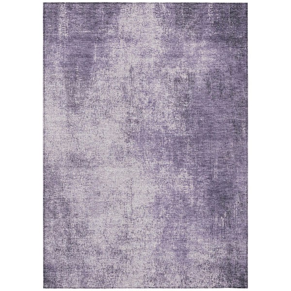 Chantille Machine Washable Indoor/Outdoor Abstract ACN1903 Lavender 5 ft. x 7 ft. 6 in. Accent Rug